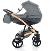 Diamond Vegan 3 in 1 Verde Melange Telaio Rosa anelli e cerchi Nero Prima infanzia/Passeggini carrozzine e accessori/Passeggini e carrozzine/Sistemi modulari La Casa Del Bebè - Napoli, Commerciovirtuoso.it