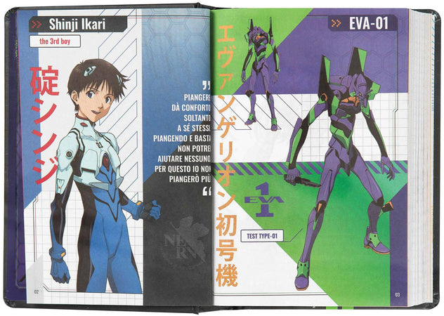 Diario Agenda Medium per La Scuola Datato 16 Mesi Comix Anime – Evangelion Franco Cosimo Panini