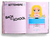 Diario Scuola 16 Mesi, Chiara Ferragni, 2023-2024, Argento Con Strass