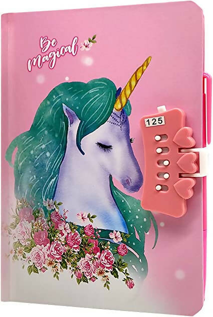 Diario Segreto Con Penna  Unicorno  Per Bambini Diario Con Apertura A Combinazione