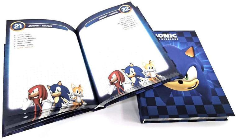 Diario Sonic per La Scuola per Bambini 12 Mesi Cr Group