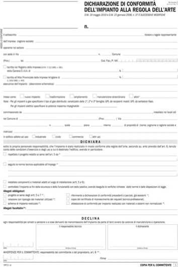 Dichiarazione conformitA' impianto - snap 5 copie autoric. - 31 x 21 cm - DU184110000 - Data Ufficio [multipack] 50 pezzi Cancelleria e prodotti per ufficio/Archivio ufficio e accessori per scrivania/Modulistica e conservazione registri/Libri e registri contabili Eurocartuccia - Pavullo, Commerciovirtuoso.it