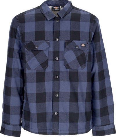 DICKIES-Camicia-Imbottita-Uomo-Sherpa-Lined-Sacramento-Navy-Blue-da-uomo