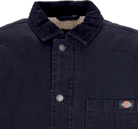DICKIES-Giacca-Workwear-Uomo-Duck-Canvas-Chore-Coat-Stone-Washed-Black-da-uomo
