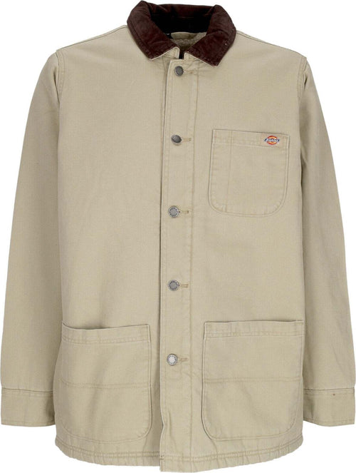 DICKIES-Giacca-Workwear-Uomo-Duck-Canvas-Chore-Coat-Stone-Washed-Desert-Sand-da-uomo