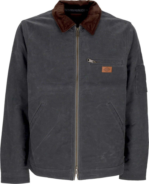DICKIES-Giubbotto-Uomo-Lucas-Waxed-Jacket-Charcoal-Grey-da-uomo