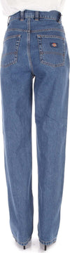 DICKIES-Jeans-Denim-chiaro-da-donna