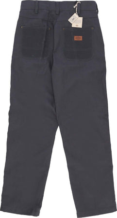 DICKIES-Pantalone-Lungo-Uomo-Lucas-Waxed-Double-Knee-Pant-Charcoal-Grey-da-uomo