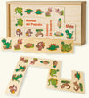 Dida - Domino Animali Del Passato I Dinosauri - In Legno Per Bambini Gioco Da Tavolo