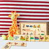 Dida - Domino Animali della Foresta - Domino in Legno per Bambini Gioco da Tavolo composto da 28 Grandi Tessere Decorate in Scatola di Legno Gioco Educativo che Stimola le Capacitò di Associazione Concentrazione e l'Apprendimento delle Regole