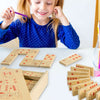 Dida - Domino Numeri E Quantità 55 Pz - In Legno Per Bambini Gioco Da Tavolo