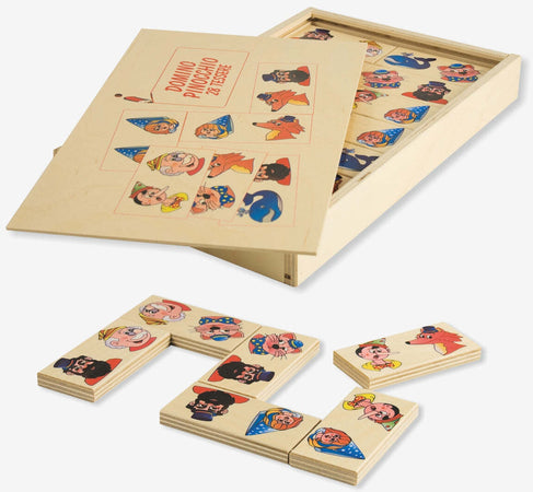 Dida - Domino Pinocchio - In Legno Per Bambini Gioco Da Tavolo