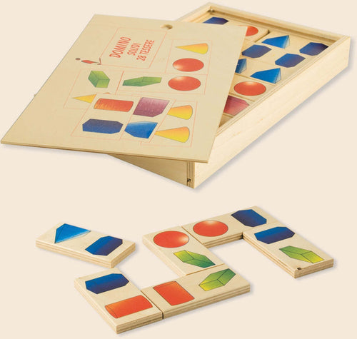 Dida - Domino Solidi - In Legno Per Bambini Gioco Da Tavolo