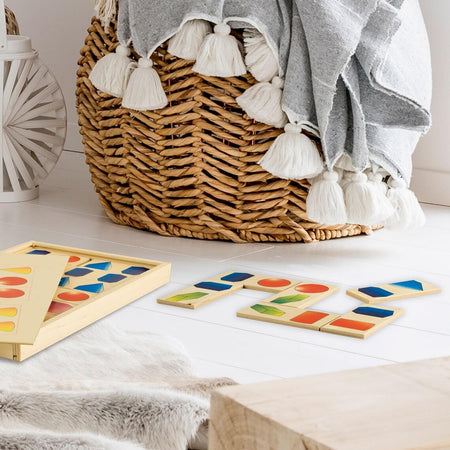 Dida - Domino Solidi - In Legno Per Bambini Gioco Da Tavolo