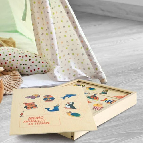 Dida - Memory Legno Animaletti - Gioco Per Bambini 2+