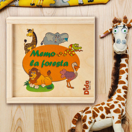 Dida - Memory Legno Animali Della Foresta - Gioco Per Bambini 2+