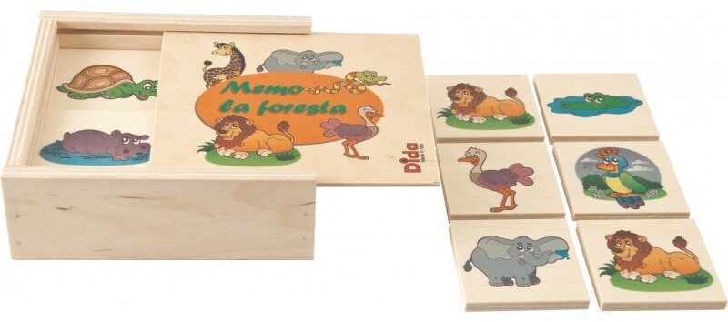 Dida - Memory Legno Animali Della Foresta - Gioco Per Bambini 2+