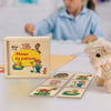 Dida - Memory Legno Fattoria degli Animali - Memory Gioco per Bambini a partire dai 2 anni un Gioco Educativo che permette di Sviluppare la Memoria la Concentrazione e l’Associazione Gioco da Tavolo 20 Grandi Tessere Decorate In Scatola di Legno