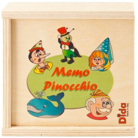 Dida - Memory Legno Pinocchio - Gioco per Bambini 2 + in Legno