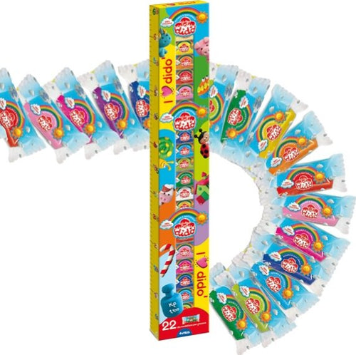 DidO' infinity - 50gr - colori assortiti e glitter - DidO' - conf. 22 pezzi Giochi e giocattoli/Attività creative/Argilla e pasta modellabile Eurocartuccia - Pavullo, Commerciovirtuoso.it
