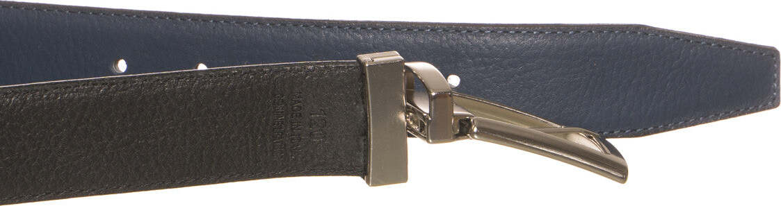 Diego---Cintura-Reversibile-Liscia-Blu-e-Nero-In-Vera-Pelle-di-Cervo-Double-fast