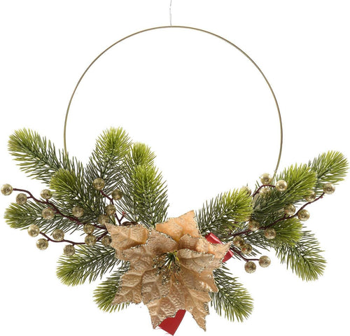 Dietro porta natalizio con bacche e pigne per albero o dietro porta Ø 40 cm Casa e cucina/Decorazioni per interni/Addobbi e decorazioni per ricorrenze/Decorazioni natalizie/Orpelli e festoni MagiediNatale.it - Altamura, Commerciovirtuoso.it