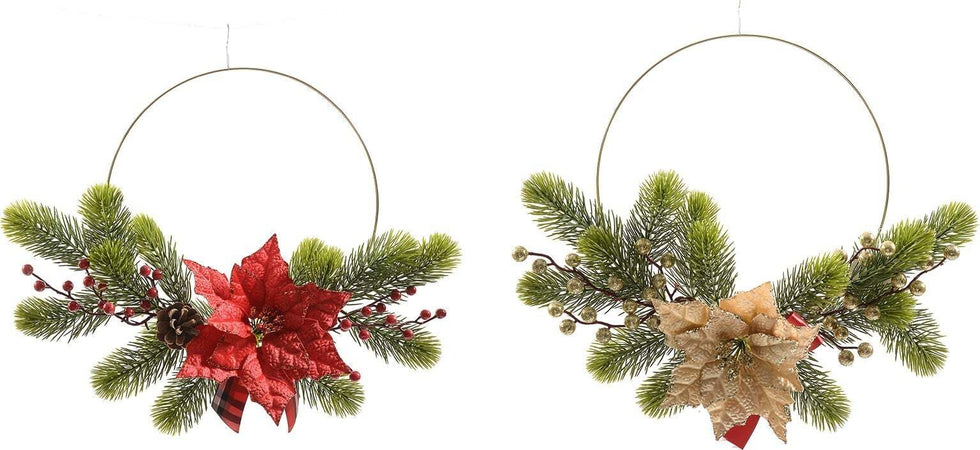 Dietro porta natalizio con bacche e pigne per albero o dietro porta Ø 40 cm Casa e cucina/Decorazioni per interni/Addobbi e decorazioni per ricorrenze/Decorazioni natalizie/Orpelli e festoni MagiediNatale.it - Altamura, Commerciovirtuoso.it