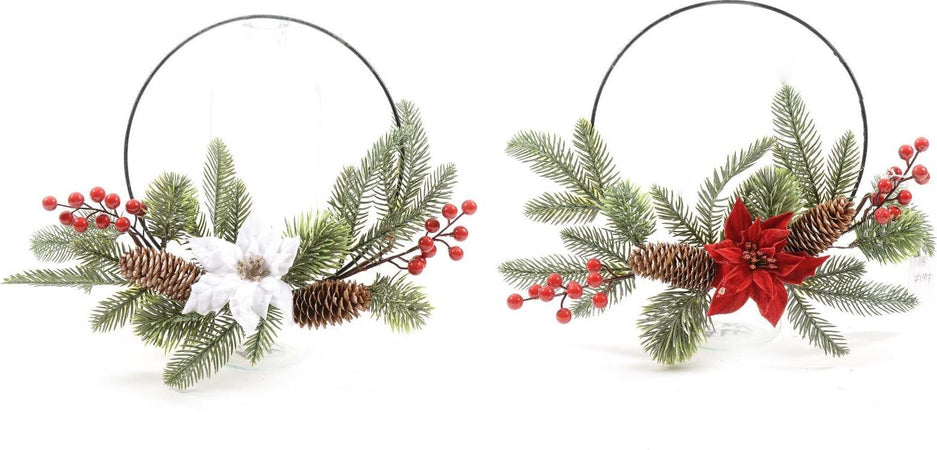 Dietro porta natalizio con bacche e pigne per albero o dietro porta 50 x 35 cm Casa e cucina/Decorazioni per interni/Addobbi e decorazioni per ricorrenze/Decorazioni natalizie/Orpelli e festoni MagiediNatale.it - Altamura, Commerciovirtuoso.it