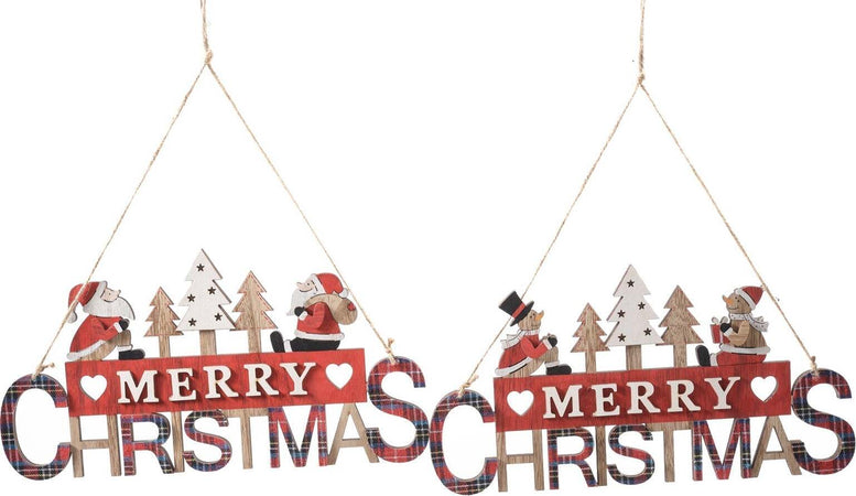 Dietro porta natalizio con scritta Merry Christmas per albero o dietro porta h 16 cm Casa e cucina/Decorazioni per interni/Addobbi e decorazioni per ricorrenze/Decorazioni natalizie/Orpelli e festoni MagiediNatale.it - Altamura, Commerciovirtuoso.it