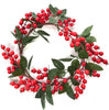 Dietroporta-natalizio-circolare-floccato-con-bacche-rosse-da-appendere