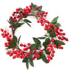 Dietroporta-natalizio-circolare-floccato-con-bacche-rosse-da-appendere