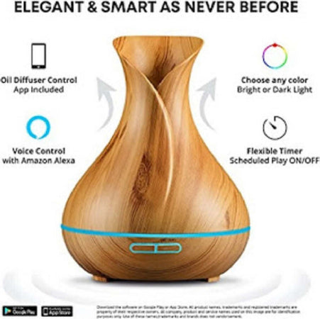 Diffusore Aromi Umidificatore Ultrasuoni 500ml 10w Aromaterapia Wifi Smart Home Tx-8363 Casa e cucina/Decorazioni per interni/Profumazione ambiente/Diffusori di oli essenziali Trade Shop italia - Napoli, Commerciovirtuoso.it