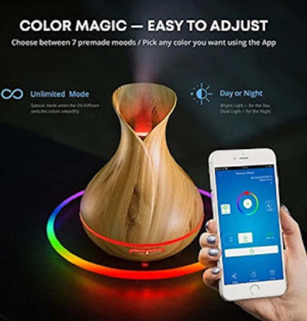 Diffusore Aromi Umidificatore Ultrasuoni 500ml 10w Aromaterapia Wifi Smart Home Tx-8363 Casa e cucina/Decorazioni per interni/Profumazione ambiente/Diffusori di oli essenziali Trade Shop italia - Napoli, Commerciovirtuoso.it