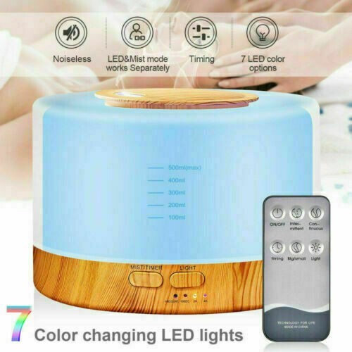 DIFFUSORE DI AROMI UMIDIFICATORE AROMATERAPIA 500ML OLI ESSENZIALI TELECOMANDO Casa e cucina/Decorazioni per interni/Profumazione ambiente/Diffusori di oli essenziali Zencoccostore - Formia, Commerciovirtuoso.it