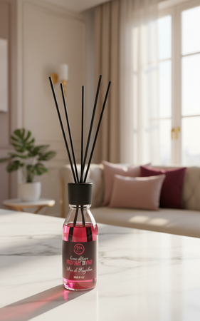 Diffusore di Essenza Profumi di Vino con Bacchetti in Cotone 125ml Aria di Fragolino 1 PZ CLICSON® -ME28951-