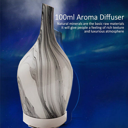 Diffusore Oli Vetro Cromoterapia Aromaterapia Umidificatore Bianco E Nero 03 Led Diffusore Ambiente Trade Shop italia - Napoli, Commerciovirtuoso.it