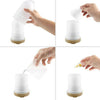 Diffusore Oli Vetro Cromoterapia Aromaterapia Umidificatore Bianco E Nero 03 Led Diffusore Ambiente Trade Shop italia - Napoli, Commerciovirtuoso.it