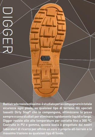 Scarpe antinfortunistiche in pelle 2 colori misure da 38 a 47 DIKE Digger Dint H S3 Dike