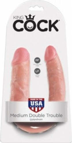 Dildo Doppio per giochi di coppia Dildo a U Fallo Realistico U-shaped Medium Double Trouble Flesh Salute e cura della persona/Erotismo e contraccezione/Sex toys/Dildo/Dildo doppi Kondorama - Martinsicuro, Commerciovirtuoso.it