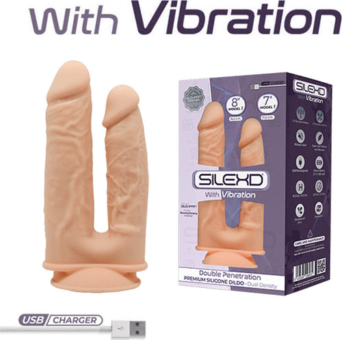 Dildo Vibrante Vibratore Con Motore Silicone Memory 19 + 20 Cm Silexd Model 1 Doppia Penetrazione 7'' + 8'' Salute e cura della persona/Erotismo e contraccezione/Sex toys/Vibratori/Vibratori classici Kondorama - Martinsicuro, Commerciovirtuoso.it