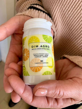 Dim.agro Integratore Dimagrante Naturale - Brucia Grassi E Stimola Il Metabolismo - Arancio Amaro, Limone, Pompelmo E Liquirizia - 60 Compresse Masticabili Salute e cura della persona/Alimentazione e nutrizione/Integratori per lo sport/Bruciatori di grasso Beauty Fashion Store - Palermo, Commerciovirtuoso.it