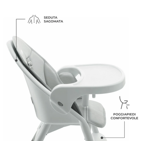 Seggiolone da pappa 2in1 Kinderkraft DINNLY