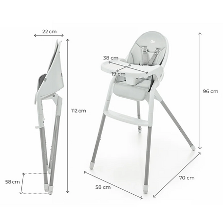 Seggiolone da pappa 2in1 Kinderkraft DINNLY