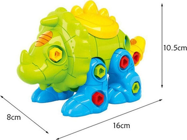 Dinosauro Triceratopo Smonta E Rimonta Con N.2 Attrezzi Gioco Educativo Bambini Giochi e giocattoli/Personaggi giocattolo/Dinosauri e creature preistoriche Trade Shop italia - Napoli, Commerciovirtuoso.it