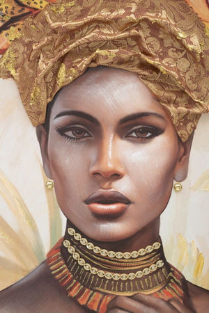 Dipinto-Su-Tela-C/Cornice-Deva--A--Cm-82X4,5X122