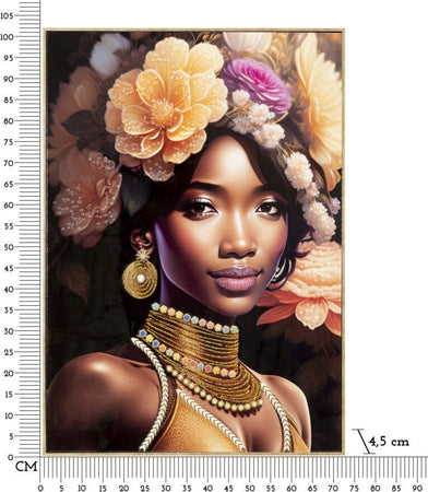Dipinto-Su-Tela-C/Cornice-Zena--A--Cm-72X4,5X102