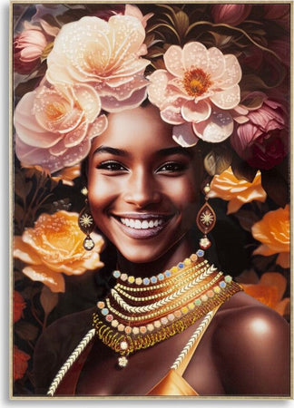 Dipinto-Su-Tela-C/Cornice-Zena--B--Cm-72X4,5X102