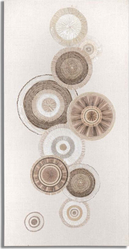 Dipinto-Su-Tela-Circly-C/Inserti--B--Cm-50X3,2X100