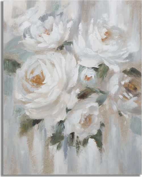 Dipinto-Su-Tela-Crem-Flower-Cm-n80X3,7X100