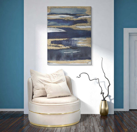 Dipinto Su Tela Dark Blue Cm 60X2,7X80 Casa e cucina/Decorazioni per interni/Arte/Dipinti Led Mall Home - Napoli, Commerciovirtuoso.it